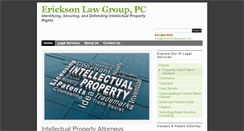 Desktop Screenshot of ericksonlawgroup.com