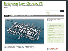 Tablet Screenshot of ericksonlawgroup.com